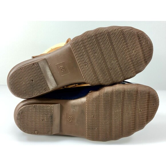 Jessica Carlyle Gavin Ankle Duck Boots Navy & Brown Women Size 8.5 - Picture 11 of 12